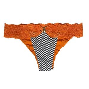 ✨NWT Beach Bunny Vibrant Orange Bikini Swim Bottoms Size S